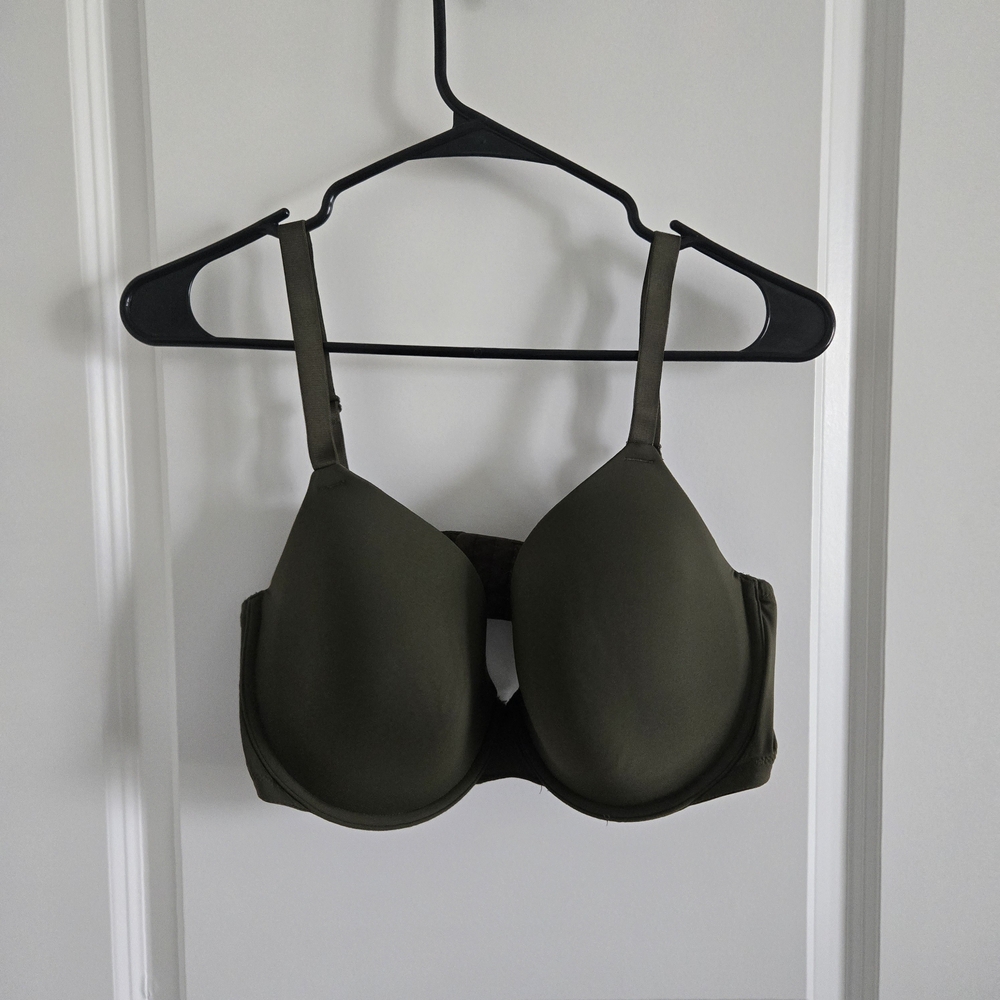 Auden Olive Green Lightly Lined Demi Bra - 38DD